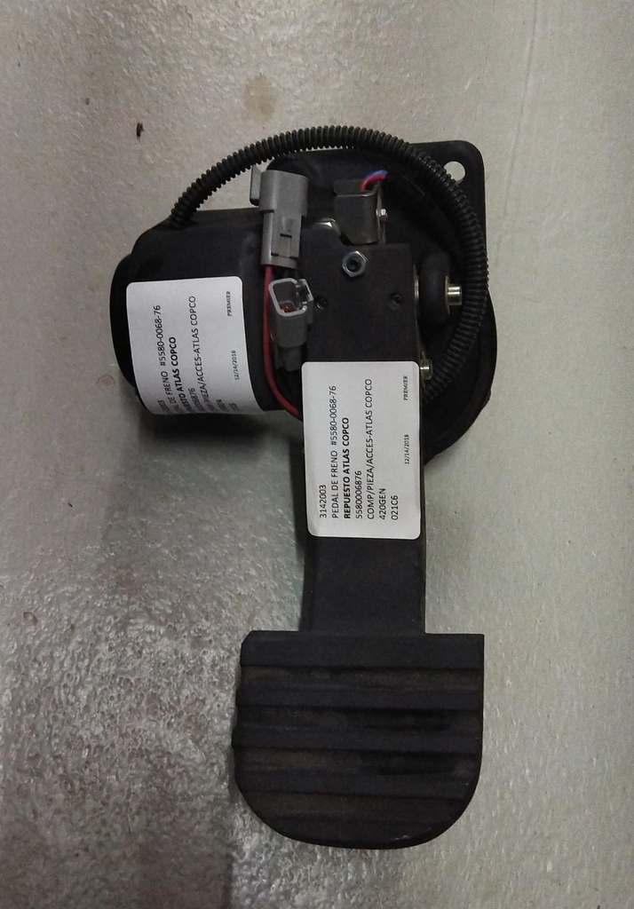 PEDAL DE FRENO  #5580-0068-76 ATLAS COPCO
