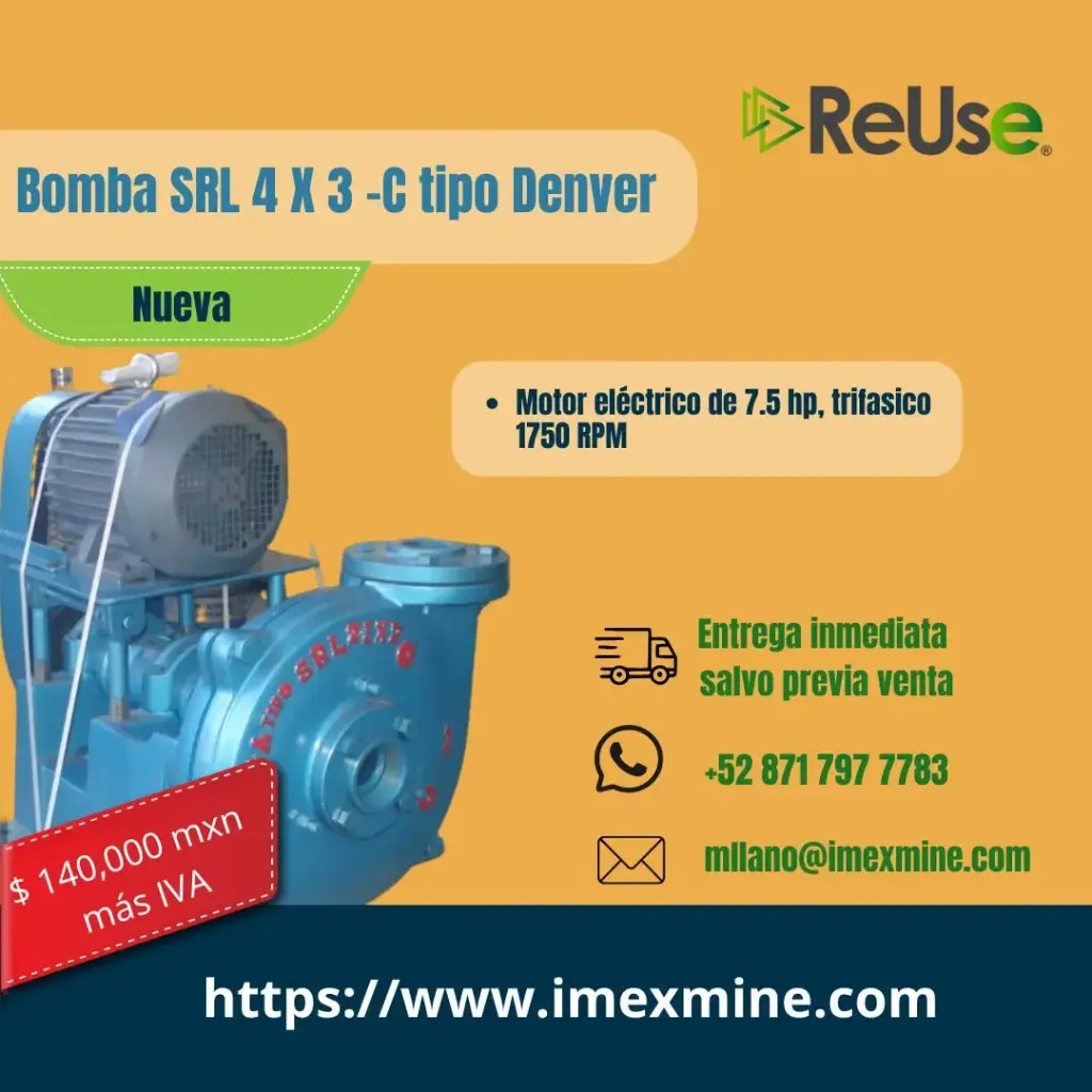 Bomba SRL 4 X 3 -C tipo Denver